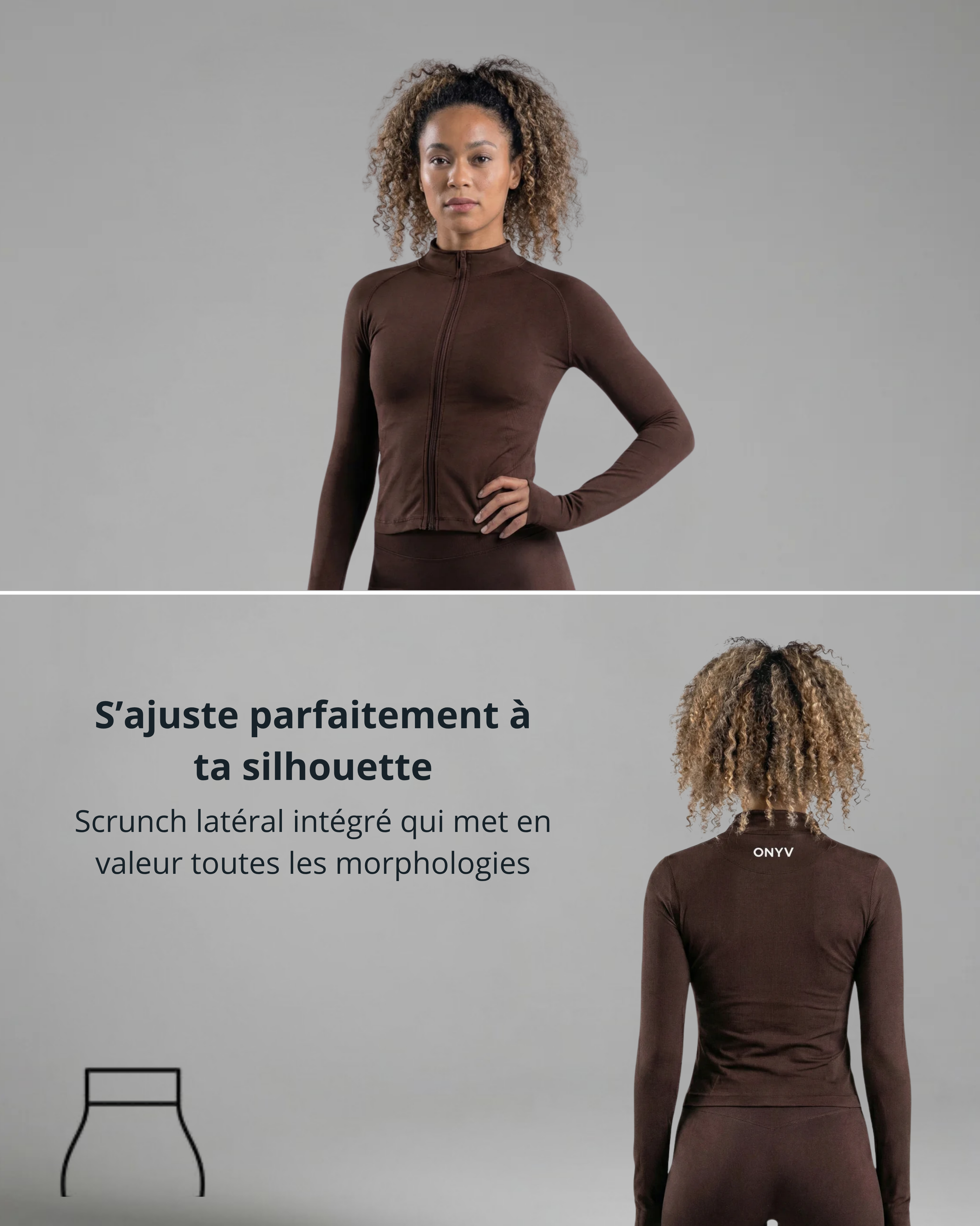 Veste Essentials Marron