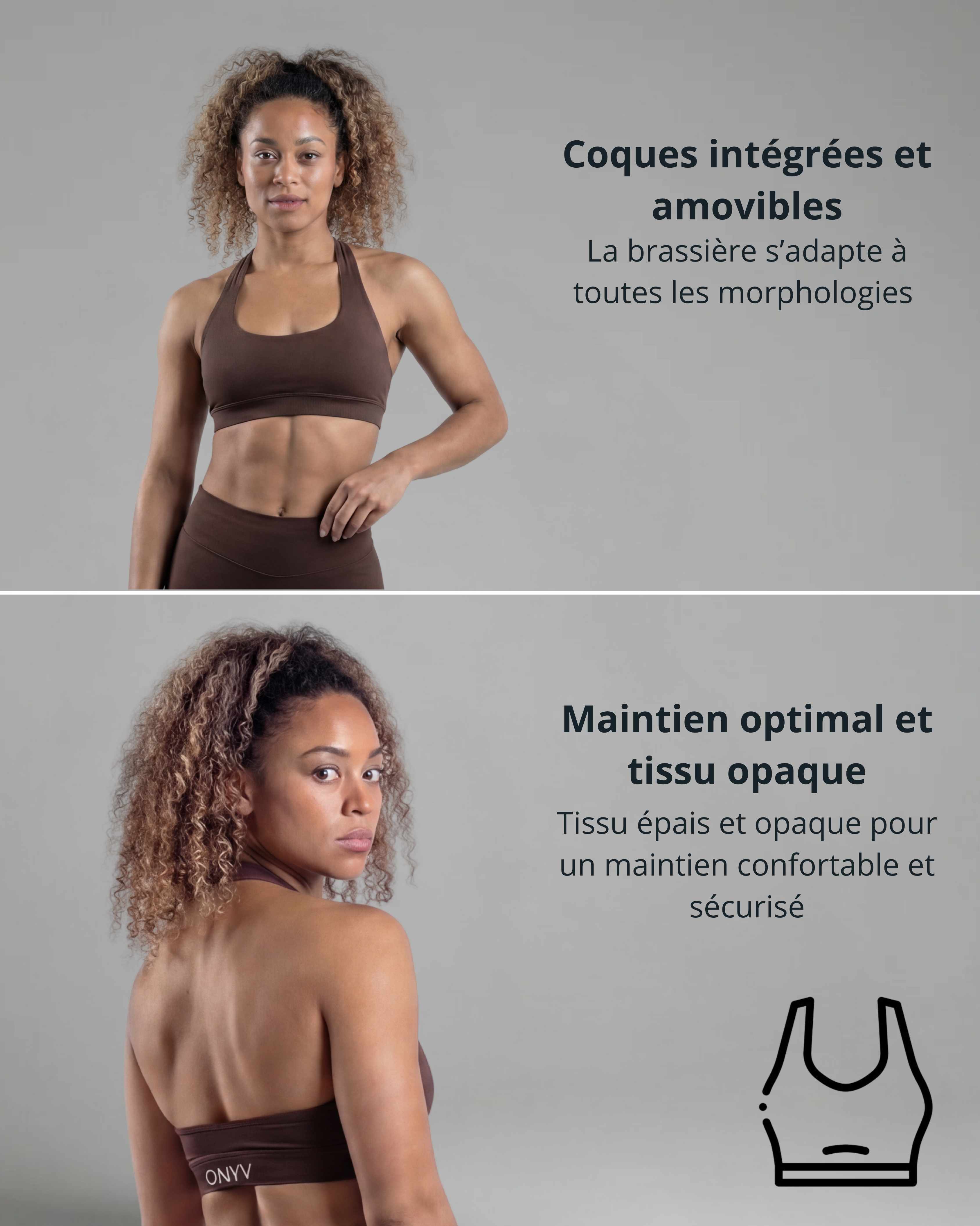 Brassière Essentials Marron