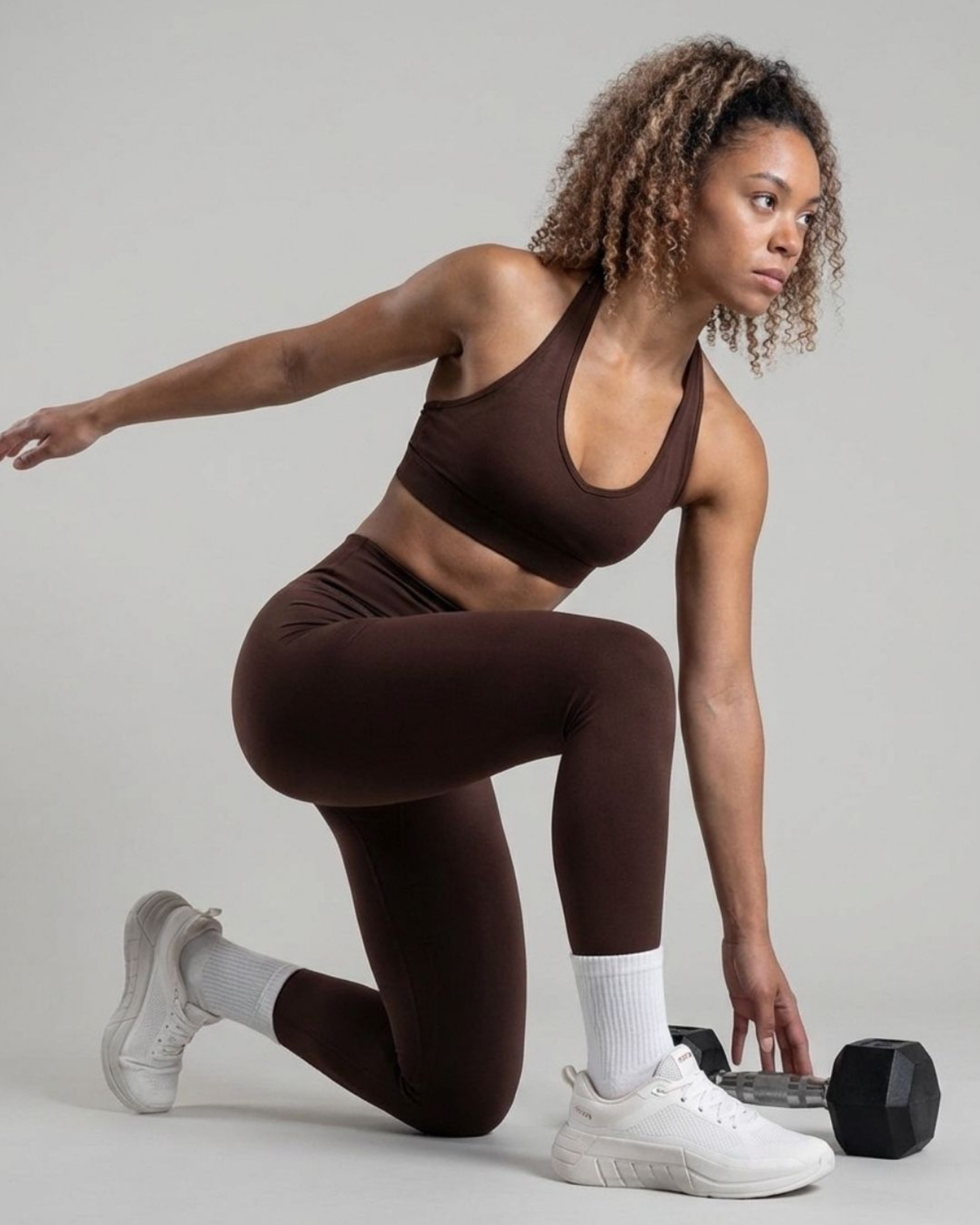 Leggings Essentials Marron