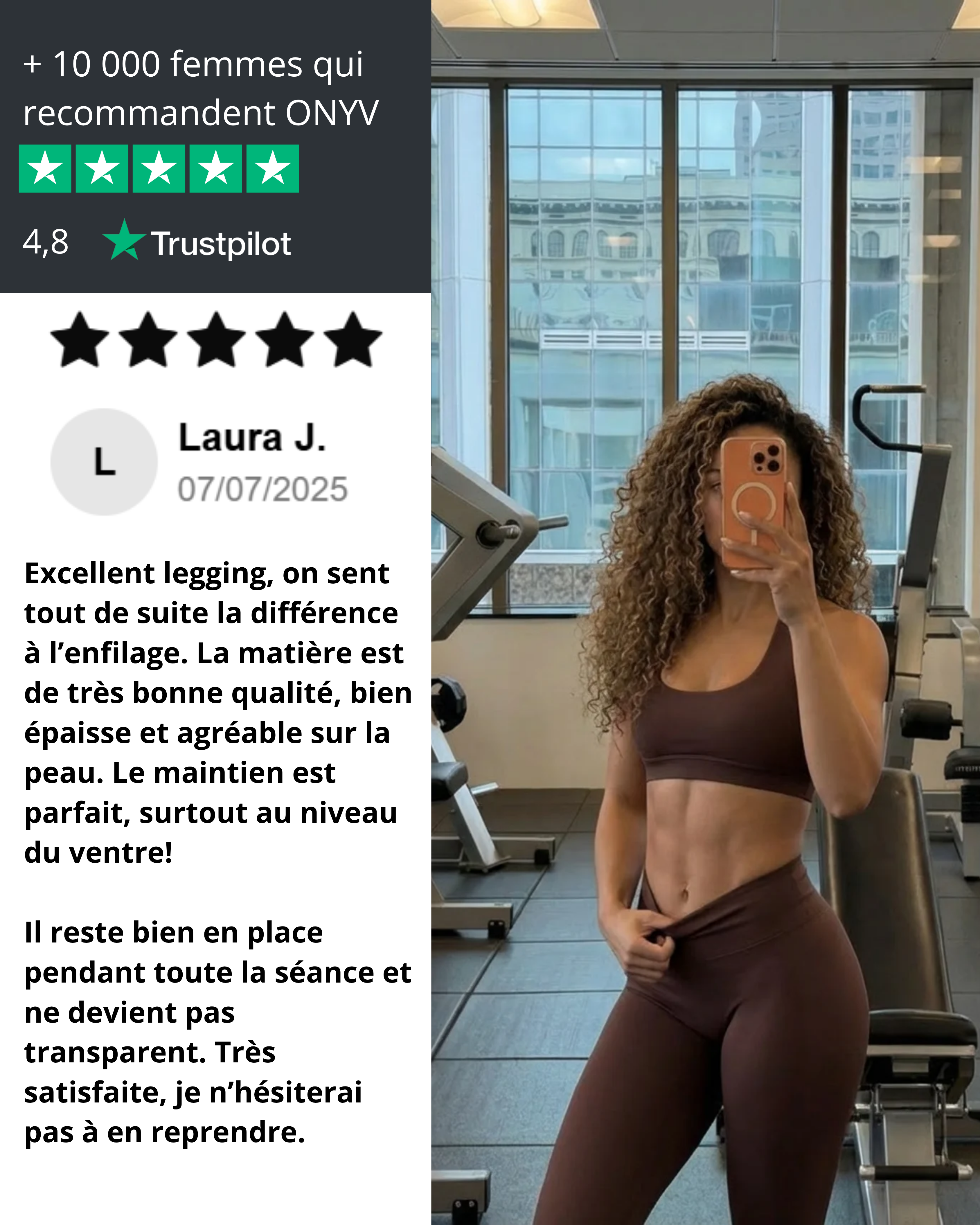 Leggings Essentials Marron