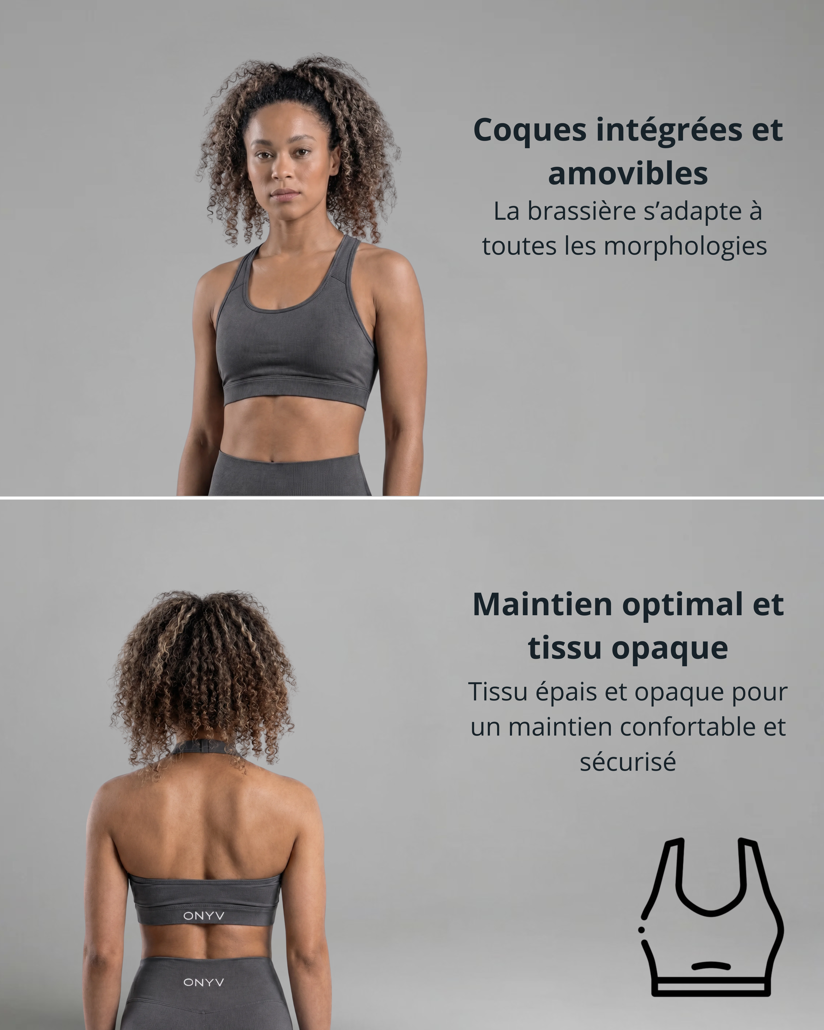 Brassière Essentials Grise